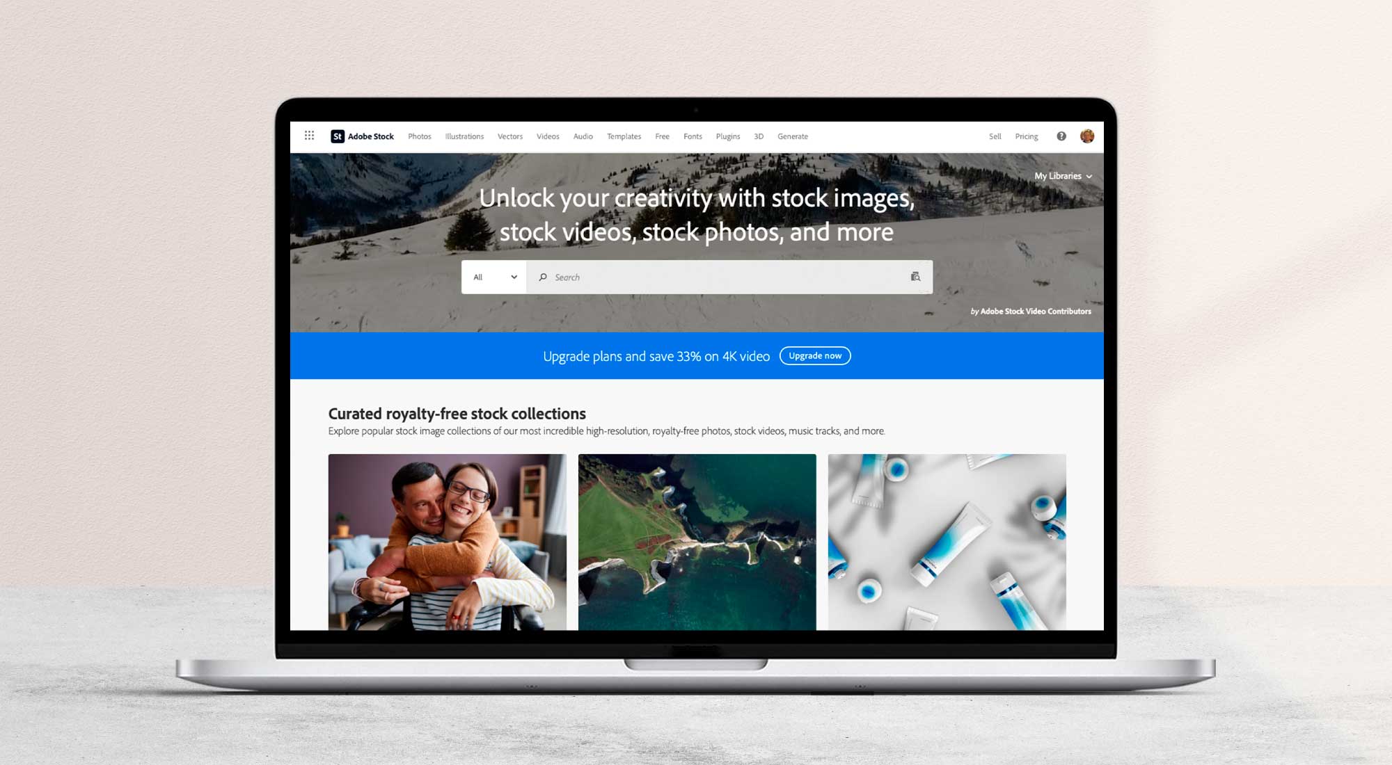 Adobe Stock Homepage – Stock Video