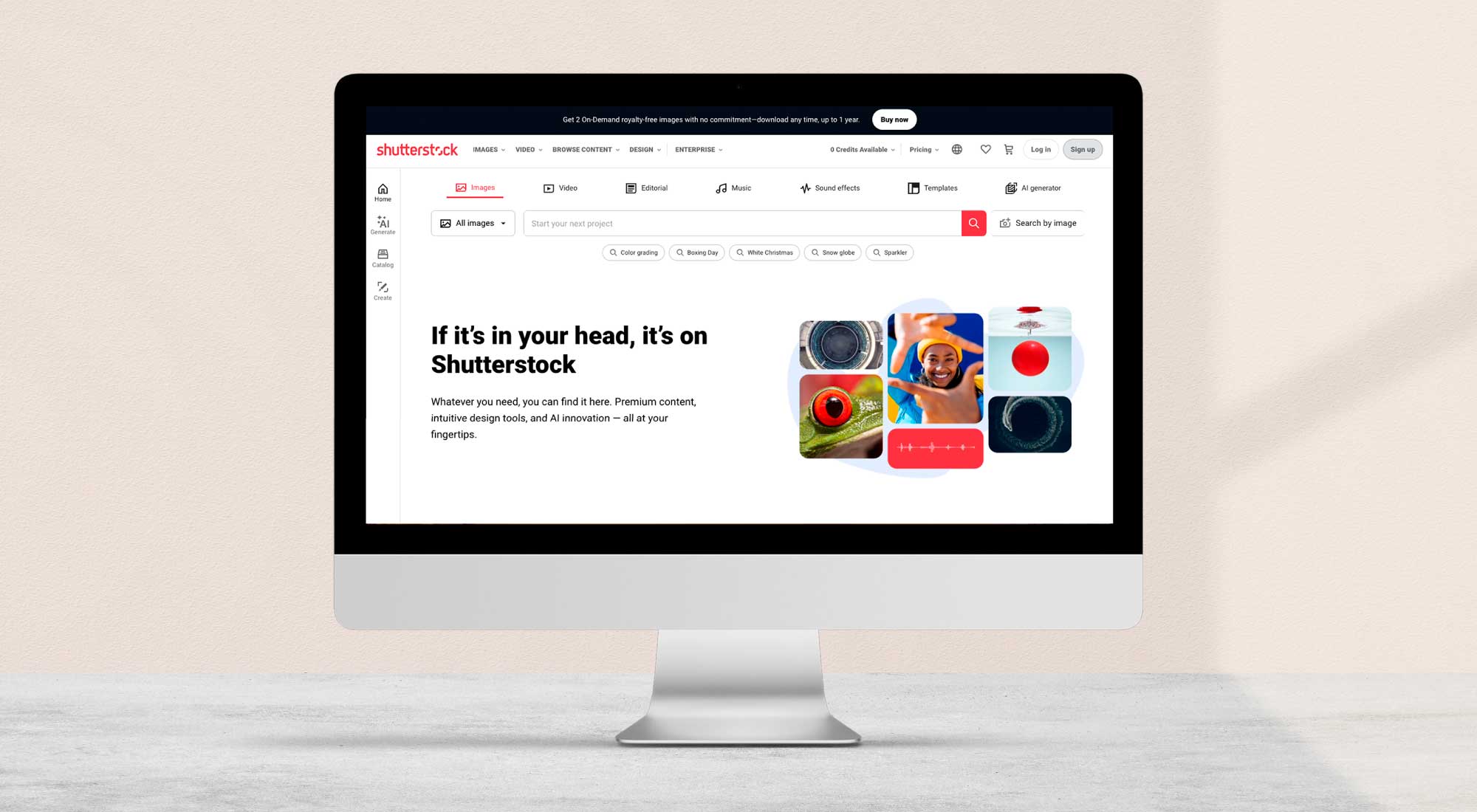 Shutterstock Homepage