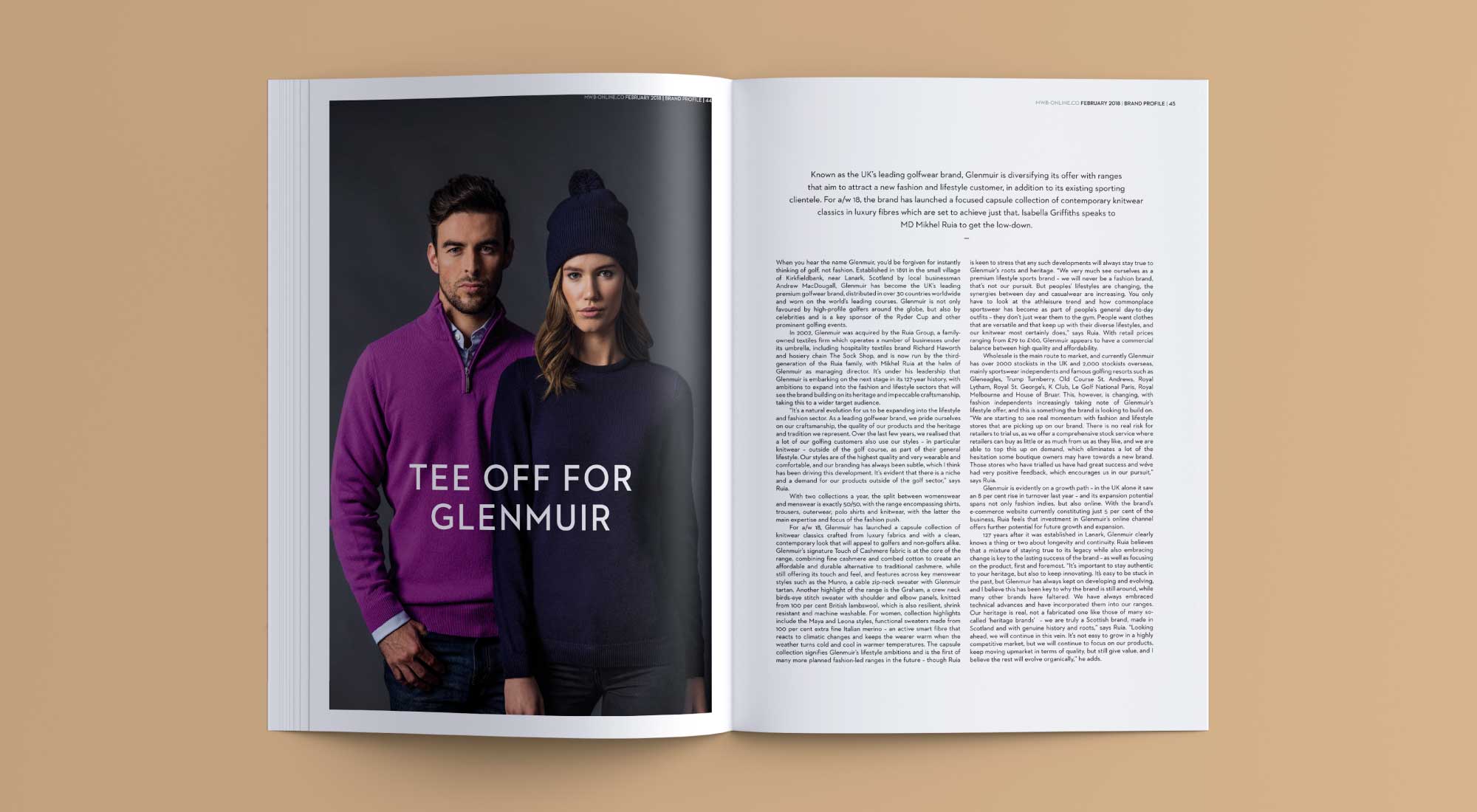 Editorial design for MWB Magazine