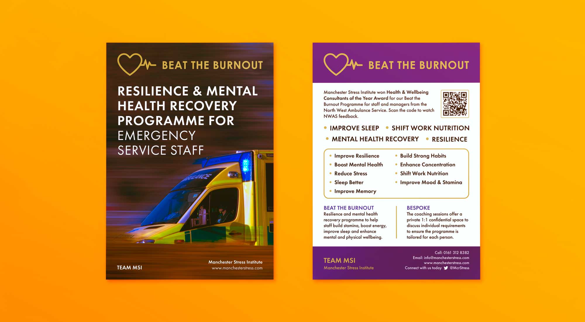 Beat the Burnout Double-Sided Leaflet