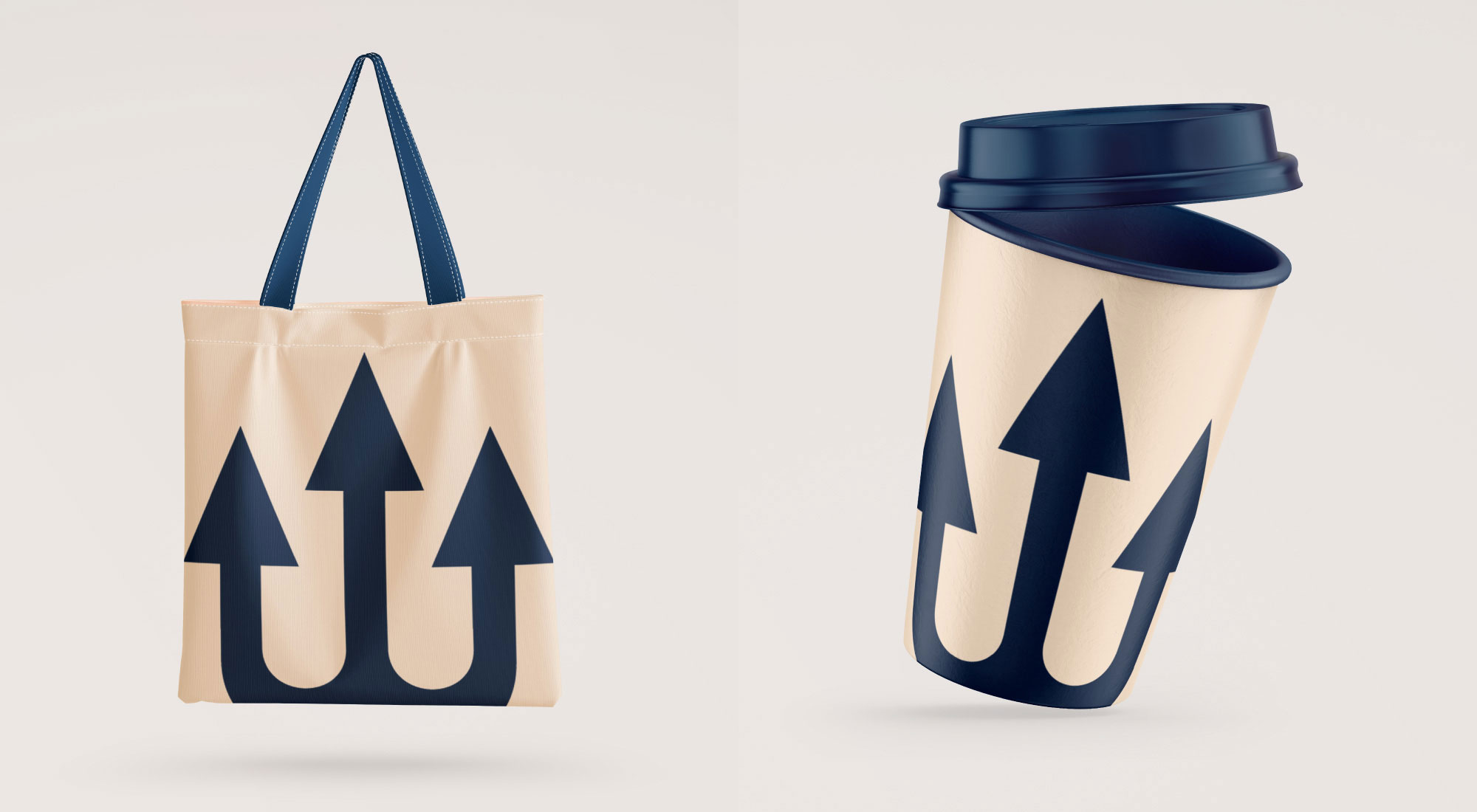 Thalassa paper cup and bag design