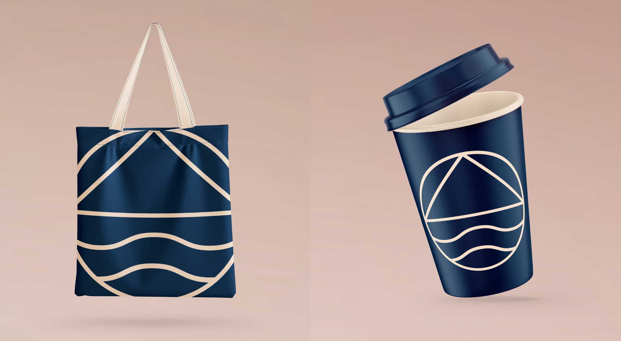 Thalassa paper cup and bag design