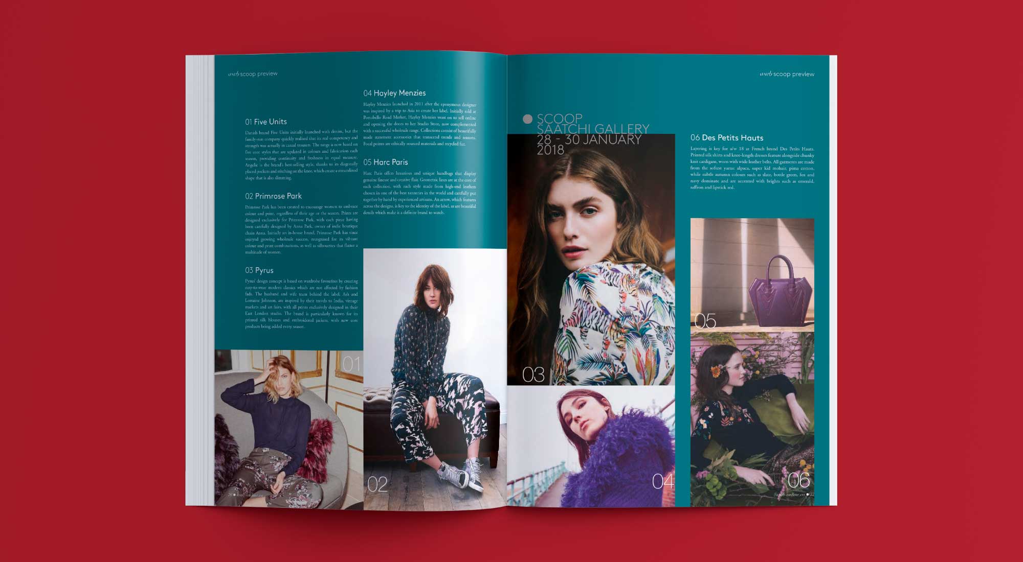 Editorial design for WWB Magazine